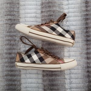 vintage check women's sneakers Burberry